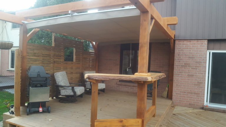 Retractable Covered Deck