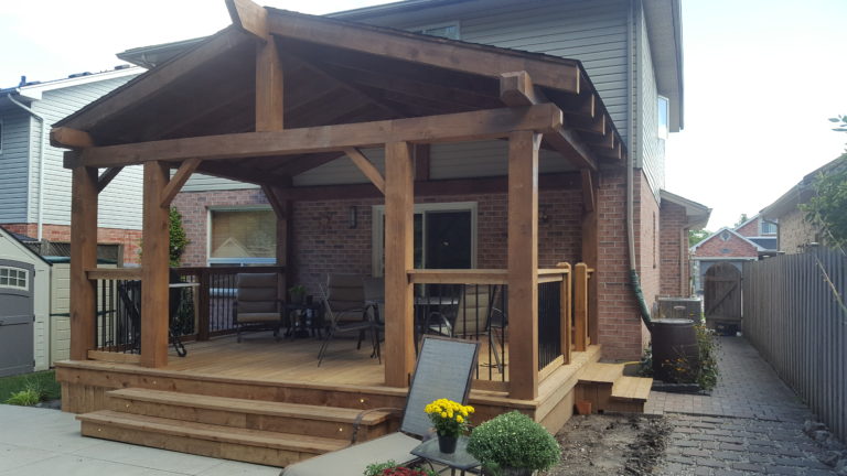 Timber Frame deck