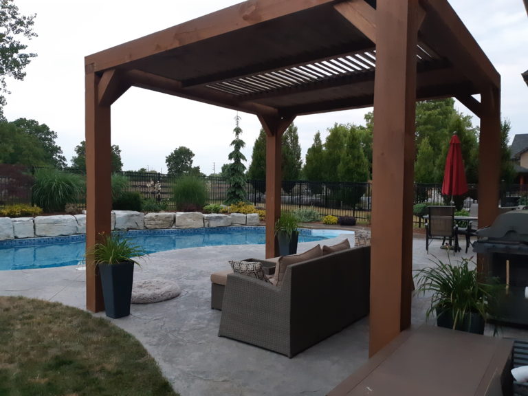 Poolside Pergola